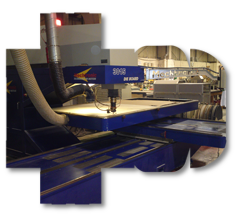 Laser cutter in operation at Sharp Cutters